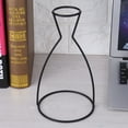 thumbnail image 3 of Plant HolderCreative Shapes Black Metal Home Decor Flower Stand Streamlined Design, 3 of 5