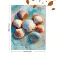 thumbnail image 3 of Seashell Cluster Canvas Wall Art Prints, Coastal Nautical Decor for Living Room Bedroom Bathroom Kitchen Office, 3 of 8