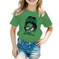 thumbnail image 1 of Catégorie de Produit Hauts et Chemises pour Filles / T-Shirts à Manches Courtes Col Rond Imprimé Graphique Mignon pour l'Été, 1 of 5