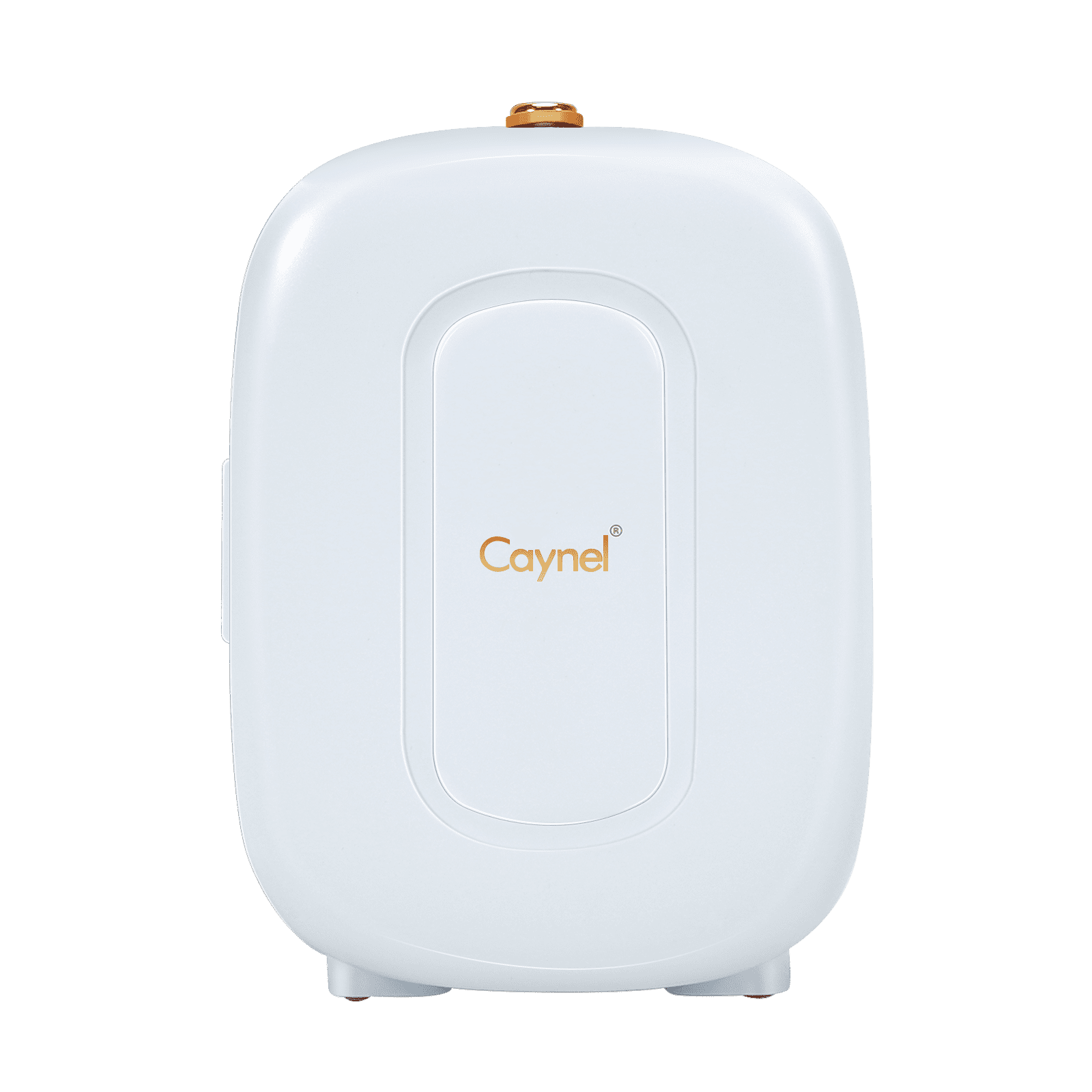 Caynel 5L Portable Retro Mini Fridge 6-can Mini Refrigerator,White