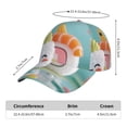 thumbnail image 2 of Gukieu Kawaii Sushi Characters Delight Prin Baseball Cap, Adjustable Sweat-wicking Daily,Travel, Sports Cap, Unisex, 2 of 6