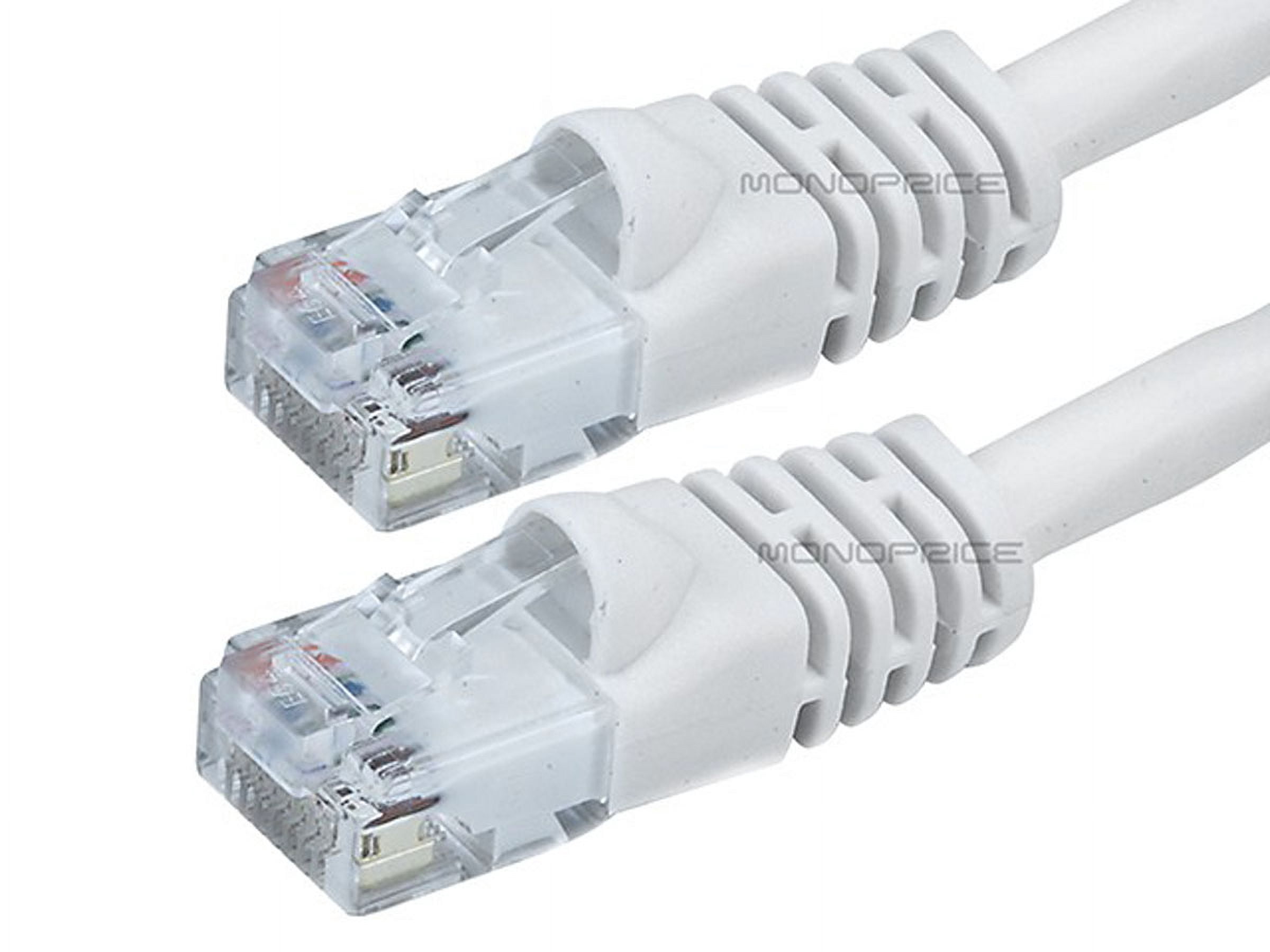 Monoprice 50' 24AWG Cat6 UTP Ethernet Network Cable White 102217