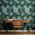 thumbnail image 3 of S4sassy Removable Nature-inspired Waterproof Wall Wrap, Finish Wallcover, Bold Botanical Bloom Contact Paper for Walls, Cabinet, Dresser, Self Adhesive Vinyl Wallpaper Roll - Green (25"x240"), 3 of 9