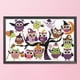 thumbnail image 3 of Cuadros Decorativos Juego de bordado de punto de cruz con estampado de animales de Halloween de 14 quilates (Animales K519) Tmvgtek embutido en tela, 3 of 9