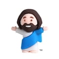thumbnail image 2 of Miniaturas religiosas, colores variados, muñecas pequeñas, estatuillas, 50 piezas de tamaño 3,2 x 2,6 cm, material de PVC para Pascua, eventos religiosos, recuerdos para fiestas, 2 of 6