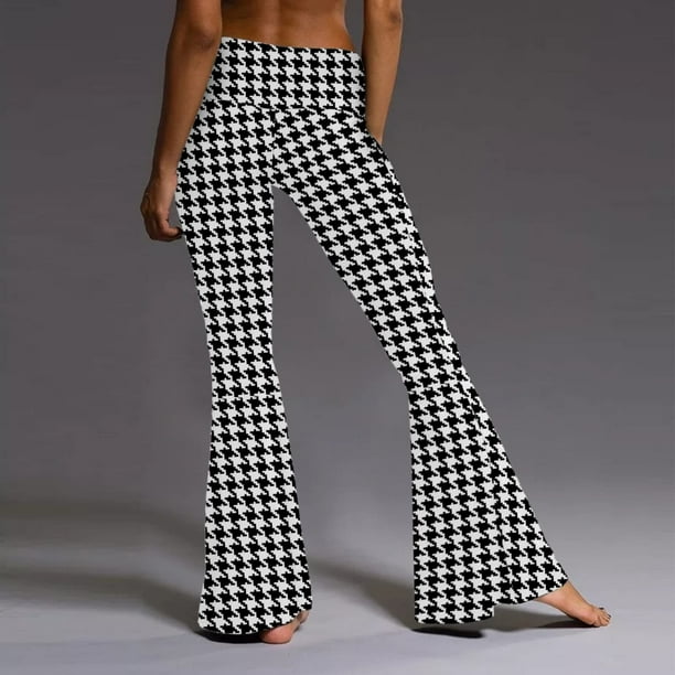 jovati Flare Yoga Pants for Women High Waist Womens Casual Slim High  Elastic Waist Printing Sports Yoga Flare Pants 