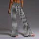 thumbnail image 4 of Pantalones acampanados de yoga deportivos con estampado de cintura elástica y cintura alta para mujer Pompotops ulkah944413, 4 of 6