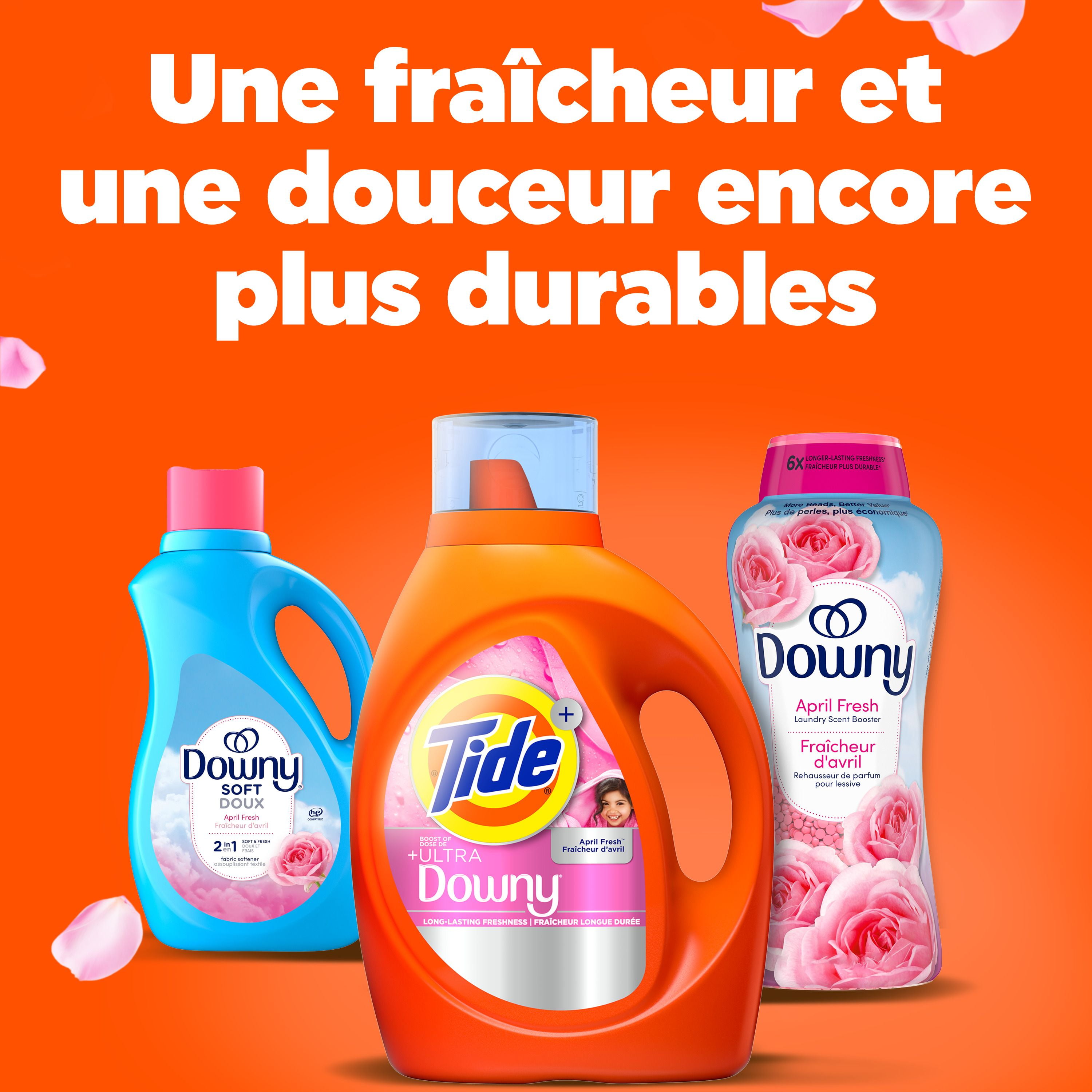 Tide Plus Boost of Ultra Downy Liquid Laundry Detergent, April Fresh Scent, 3.4 L, 83 Loads, Laundry Detergent Liquid with Long-Lasting Freshness, TIDE TD LIQ DOWNYA 83LD