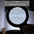 thumbnail image 4 of Reading Magnifier, 30X Magnifier with 18 LED Light Handheld Magnifying Magnifier 3 Modes Illuminated Magnifier for Elderly, Visually Impaired, Books, Jewelry, 4 of 5