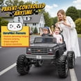 thumbnail image 6 of Officially Licensed Chevrolet 4WD 24V Ride ons, Joyracer Electric Car for Kids with Remote Control, Bluetooth, USB, LED Lights, Gray, 6 of 16
