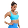thumbnail image 4 of RUNNING GIRL Women’s Medium Support Sports Bra Crisscross Back, Removable Pads Wireless Yoga Bra, Breathable Workout Gym Top, 4 of 7