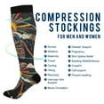 thumbnail image 2 of FORMRS Womens Knee High Socks Casual Long Thick Travel Daily Wear, 1 Pair, Colorful Skeleton Sun, 2 of 6
