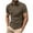 Khaki, variant on ohmzyzo Mens Business Work Shirts Casual Short Sleeve Solid Color Dress Tee Tops Quick Dry Regular Fit Golf Shirts Button Down Soft Breathable Blouses Khaki XXL
