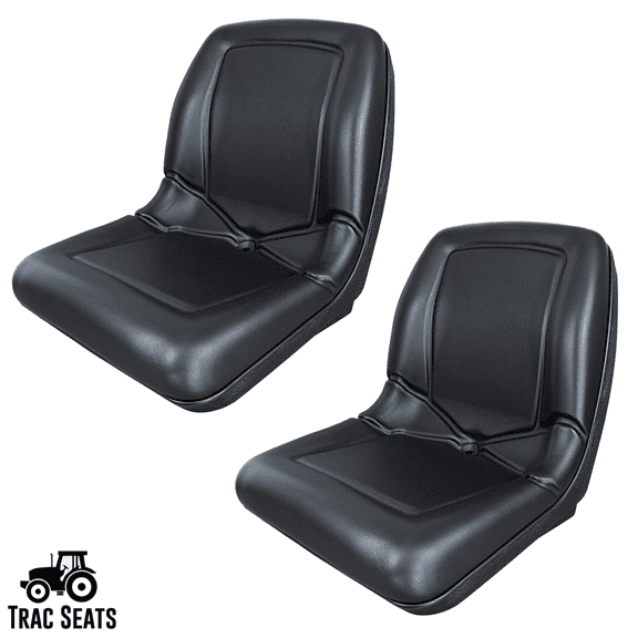 (2 Seats) High Back Seat for John Deere Gator CS TS TX 4X2 AM133476 - Black