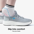 thumbnail image 7 of KOLILI Wide Womens Road Running Shoes Slip On Tennis Sneakers for Gym Workout Indoor Outdoor Light Gray/Pink 8.5-9 US/41 EU, 7 of 7