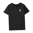 thumbnail image 4 of Camiseta para mujer verano simple mujer cuello redondo camisa para desplazamientos viaje caminar S, 4 of 7