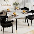 thumbnail image 1 of Mesa de Comedor Marble para 4 a 6 Personas 110CM Mesa de Cocina Rectangular con Patas de Dorado,Moderno FurnitureR MESA DE COMEDOR MODERNO, 1 of 8