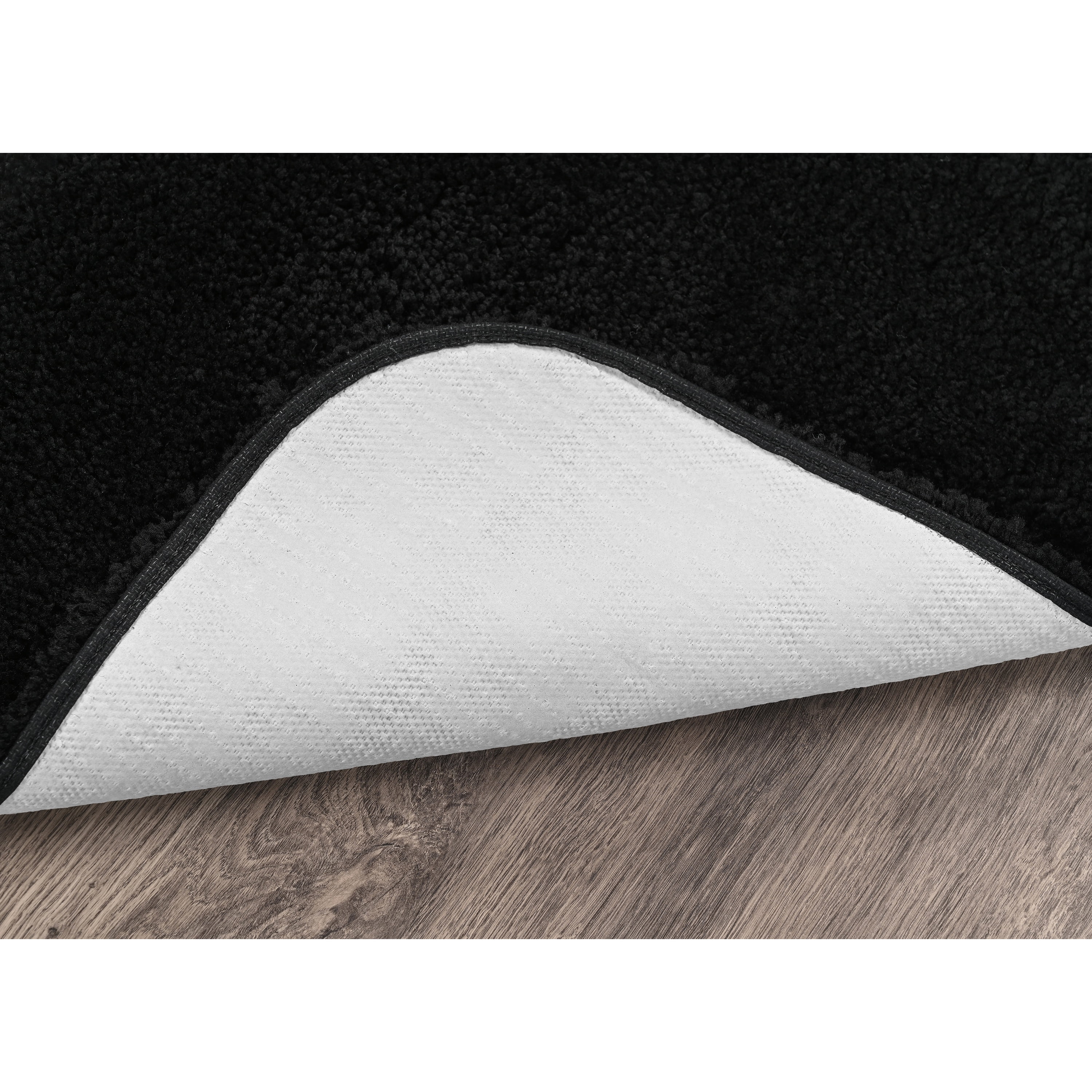 Garland Rug Serendipity Washable Nylon Black Bath Rug, 24" x 40"