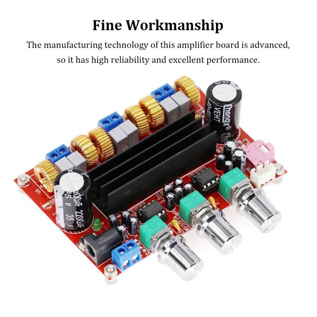 Amplifier Board XH M139 TPA3116D2 50W 24V TPA3116D2 2 100W 2.1 Channel Sturdy Tone Boards Chip Compact Electronic Module Music