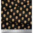 thumbnail image 2 of Soimoi Black Cotton Duck Fabric Pomeranian Dog Printed Craft Fabric by the Yard 42 Inch Wide, 2 of 3
