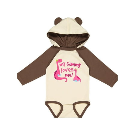 

Inktastic My Gammy Loves Me Girls Gift Gift Baby Girl Long Sleeve Bodysuit