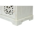 thumbnail image 7 of GZXS Antique White Accent Cabinet with 3 Carved Doors, Multipurpose Buffet Sideboard for Home Organization, 43.3"L x 15.7"W x 29.9"H, 7 of 7