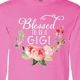 thumbnail image 4 of Inktastic Blessed to Be a Gigi with Pink Flowers Long Sleeve T-Shirt, 4 of 5