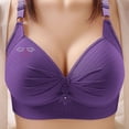 thumbnail image 2 of TAGOLD Womens Summer Plus Size Brs,Push Up Casual Bra for Womens,Woman's Printing Gathered Together Large Size Daily Bra Underwear No Rims, 2 of 5