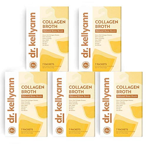 Bone Broth Collagen Powder Packets by Dr. Kellyann 100 GrassFed Hydrolyzed Collagen