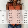 thumbnail image 3 of Inglocry 2026 Women’s Linen Wrap Tank Top Ruched Tie Side V Neck Y2K Sleeveless Summer Casual Vacation Blouses Loose Fit 2026 Orange 2XL, 3 of 5