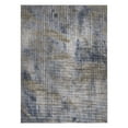 thumbnail image 3 of Lela Collection Abstract Polyester Rug 7'6" x 10'6" - Blue/Gold, 3 of 5