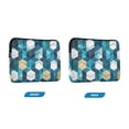 thumbnail image 7 of FORMRS 15-15.6 inch Laptop Sleeve Case Soft Carrying Quilted Computer Bag Cover, Blue White Geometric Patterns, 7 of 7