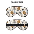 thumbnail image 2 of Naloa Hand Drawn Animals Print Sleep Mask for Sleeper, Light Blocking Sleeping Eye Mask for Women Men, Eye Shade with Adjustable Strap for Travel, Nap,Meditation, 2 of 7