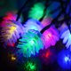 thumbnail image 4 of Al aire libre a prueba de agua 20led piñones Enchufe de tierra solar Cadena de luz Día de Navidad decoración de patio luz colorida TUNC Sencillez, 4 of 5
