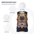 thumbnail image 3 of Sikiie Pug dog Yoga Basketball Jersey Reversible Men's Mesh Athletic Sports Shirts Training Practice S-4XL4X-Large, 3 of 6