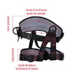 thumbnail image 4 of Adjustable Thickness Climbing Harness,  Half Body Harnesses for Fire Rescuing Caving Rock Climbing Rappelling Tree, 4 of 11