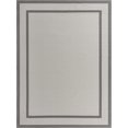 thumbnail image 3 of Unique Loom Border Indoor/Outdoor Border Rug Gray/Silver 9' x 12' Rectangle Border Contemporary Perfect For Patio Deck Garage Entryway, 3 of 8