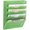 Green, variant on 5 Pocket Mesh Hanging Wall File Organizer, Wall Mounted Mail Paper Document Folder Holder, Clipboard Storage Organization Magazine Rack with Nametag Label for Office Home School, Green