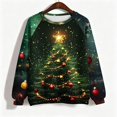thumbnail image 4 of Enjoytime Christmas Women Sweatshirt Print Crewneck Long Sleeve Pullover Tops Xmas Holiday Casual Trendy Sweatshirts, 4 of 5