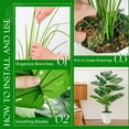 thumbnail image 4 of 1 Pack 28" Tall Artificial Monstera Plant Large Faux Potted Greenery in White Pot for Home Office Living Room Indoor Decoration, 4 of 5