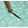 thumbnail image 3 of Vargottam Indoor/OutdoorRoundTablecloth 58 InchTablecloth with Umbrella Hole & Zip- Waterproof TableCloth TableCovers for Backyard Table -Aquamarine Green, 3 of 7