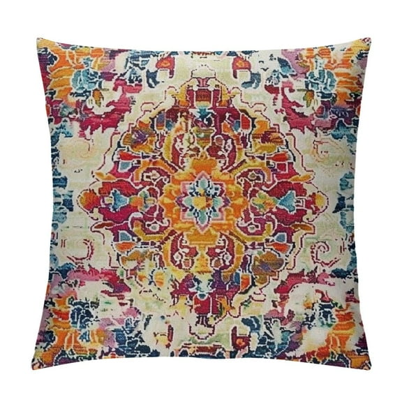 Creowell Boho Throw Pillow Covers Burnt Orange Terracotta Rust Colored Throw Pillows Boho Home Decor for Bedroom Living Room Couch & Sofa (No Inserts)