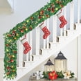 thumbnail image 6 of Waipfaru 9ft Christmas Lighted Garland, Battery Operated Christmas Garland with Lights,Pre-Lit Garland with Pine Cones for Indoor Home Holiday Xmas Decorations, 6 of 7
