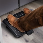 Mind Reader Foot Rest, Under Desk at Work, Ergonomic, Height Adjustable, Office, Plastic