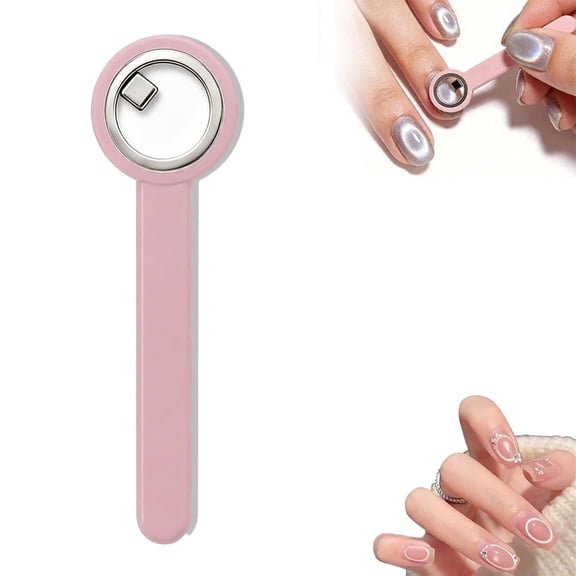 Ring-Shaped Cat Eye Magnet for Nails – Multi-Effect Nail Magnet Tool for Home Manicure (1 Pc)
