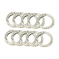 thumbnail image 2 of 10Pcs Durable Carabiner Snap Clips Organizing Accessory Buckles Connector Clasp hook Clamp for Keychain Handbag , Argent, 2 of 8