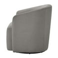 thumbnail image 5 of Comfort Pointe Amhurst Gray Fabric Swivel Barrel Accent Chair, 5 of 16
