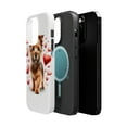 thumbnail image 2 of DistinctInk MagSafe Tough Case for Apple iPhone 15 Pro Max (6.7" Screen) - Valentine's Day Norfolk Terrier - Slim Profile Design, 2 of 6