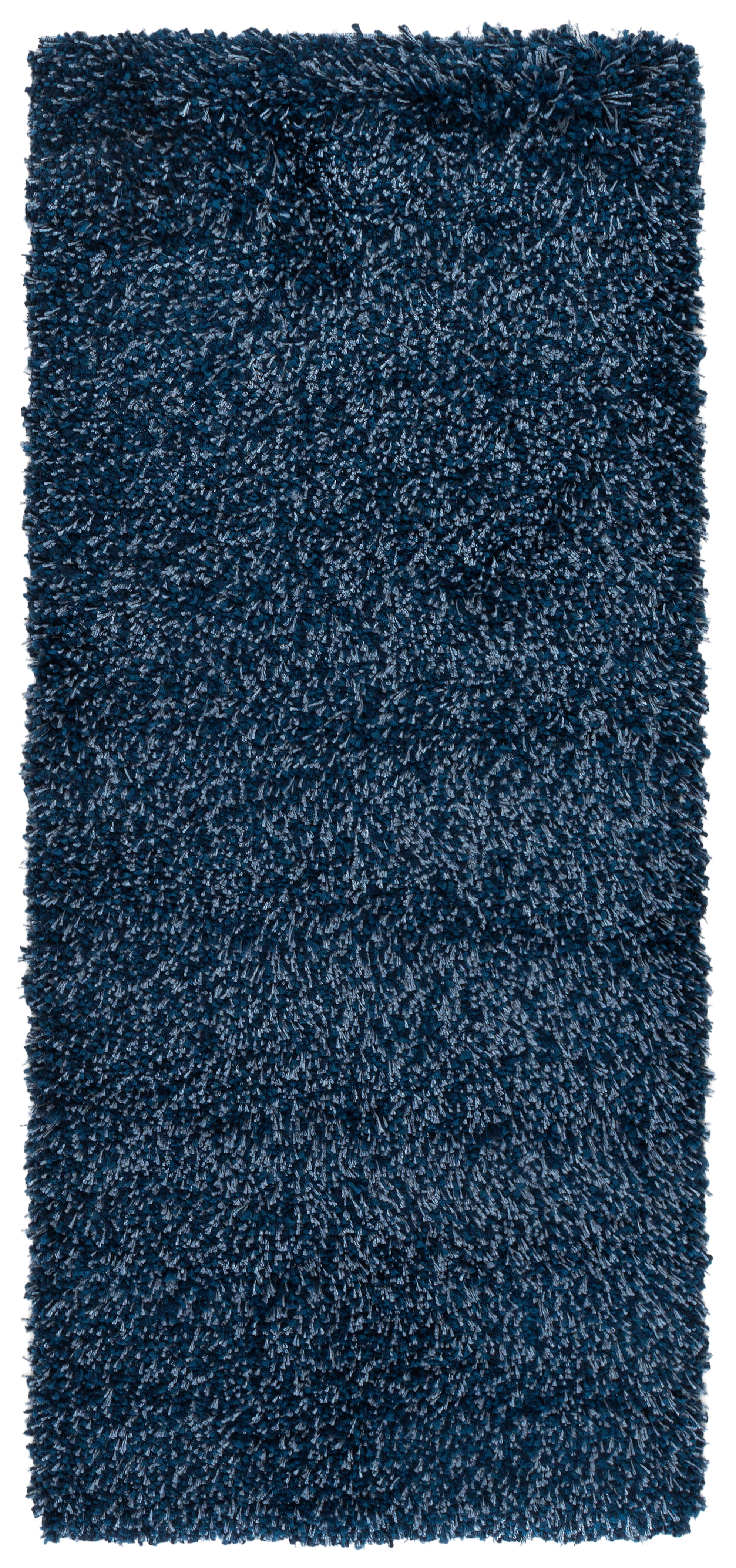 Safavieh Santa Monica Cali Solid Shag Runner Rug, Navy, 2'3" x 5'
