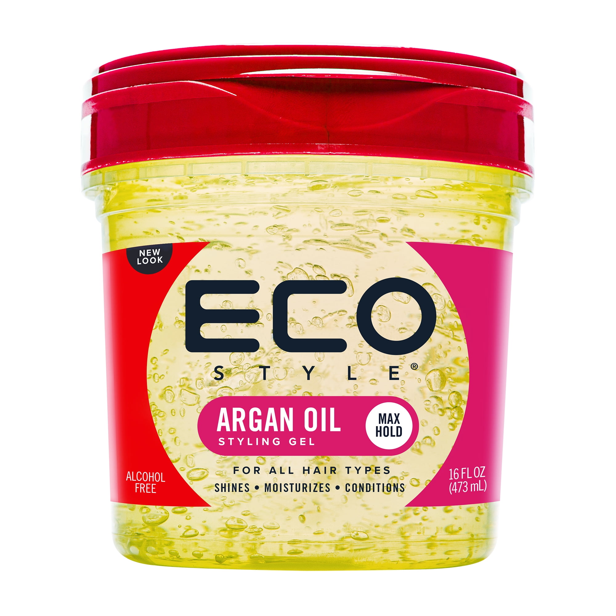 Eco Style Argan Oil Hair Styling Gel, 16 oz., Moisturizing, Unisex